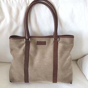 Gucci Canvas Tote/Shoulder Bag